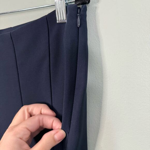 INC INTERNATIONAL CONCEPTS Pants 12 Bootcut Flare Leg Mid Rise Pleated Blue NWT - Picture 7 of 11